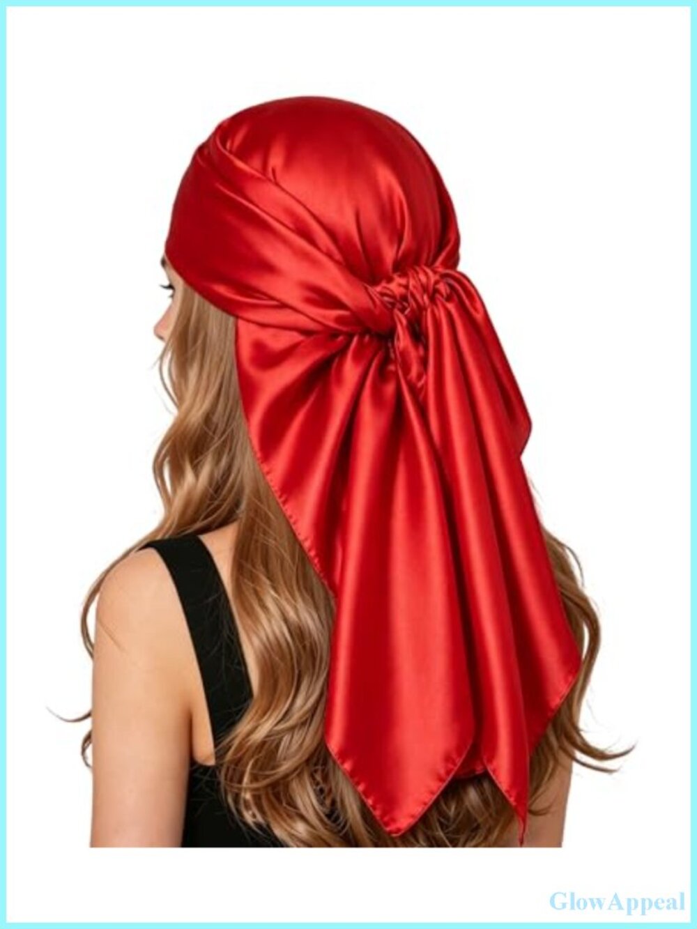 Silk Like Satin Large Square Scarf Headscarf Neck Bandana Wraps